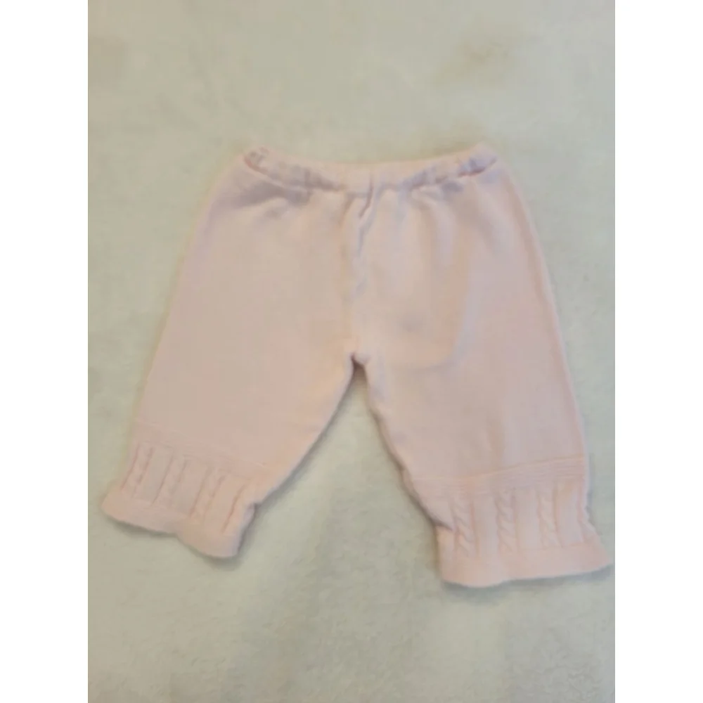 Bundle 2 Vintage Teddy Tots Baby Girl Pink Knit Sets Size 0